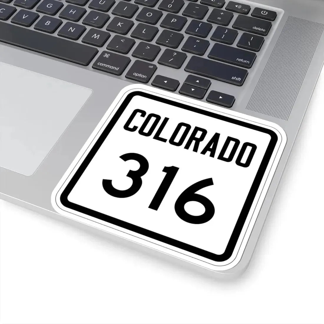 Colorado 316 1946 (Colorado) (Road Sign) STICKER Vinyl Kiss-Cut Decal - The Sticker Space