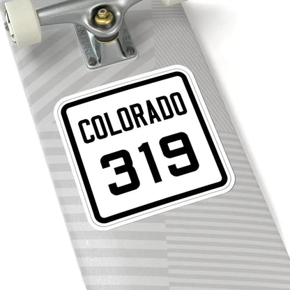 Colorado 319 1926 (Colorado) (Road Sign) STICKER Vinyl Kiss-Cut Decal - The Sticker Space