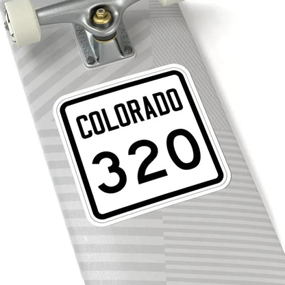 Colorado 320 1946 (Colorado) (Road Sign) STICKER Vinyl Kiss-Cut Decal - The Sticker Space