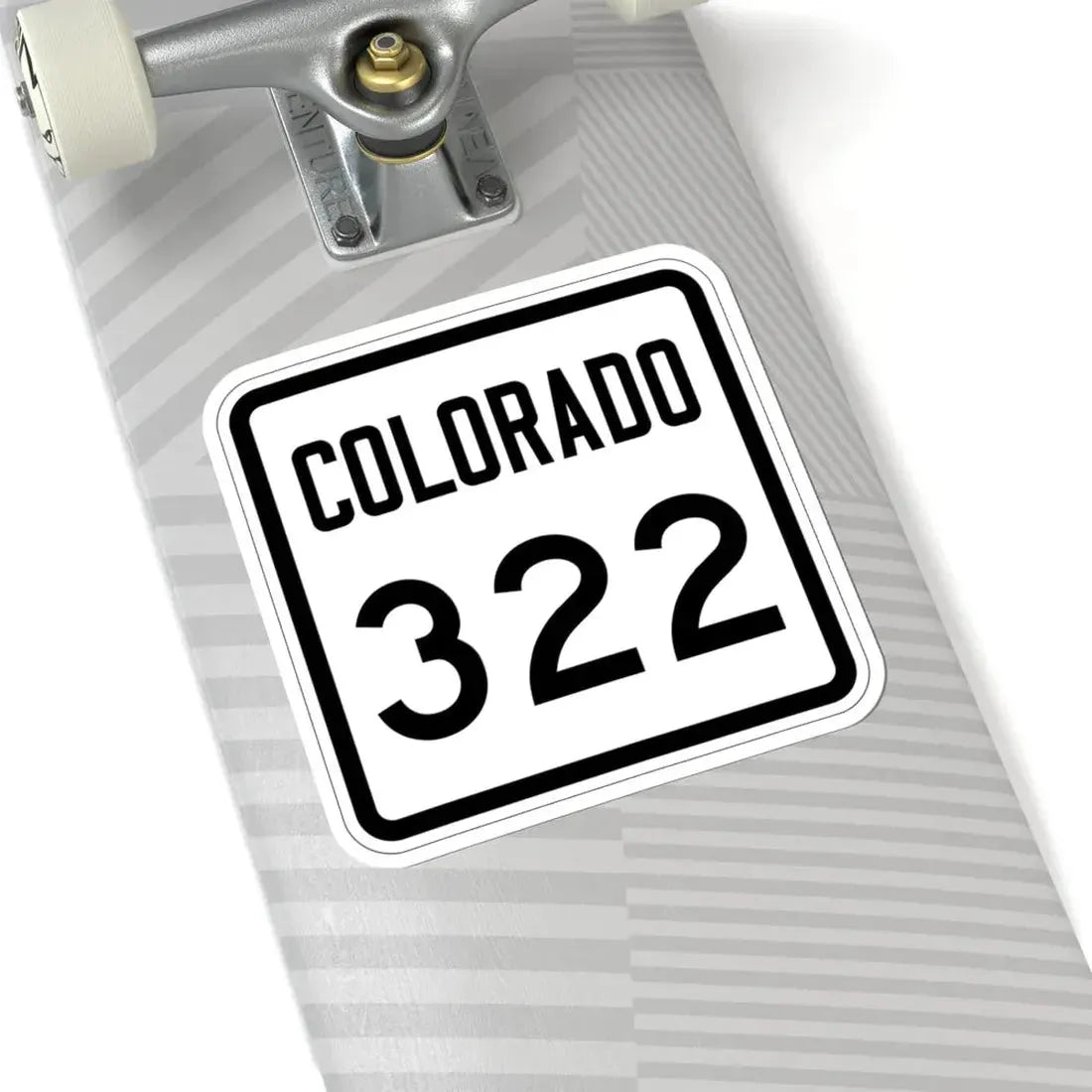 Colorado 322 1946 (Colorado) (Road Sign) STICKER Vinyl Kiss-Cut Decal - The Sticker Space