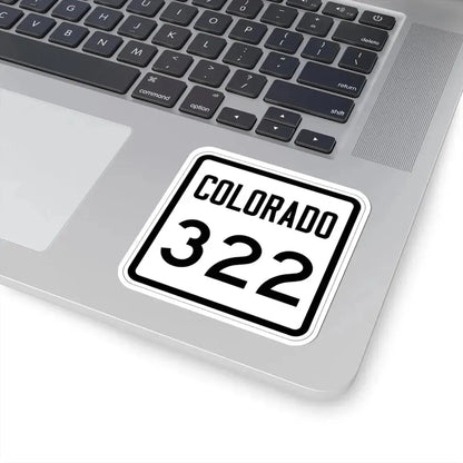 Colorado 322 1946 (Colorado) (Road Sign) STICKER Vinyl Kiss-Cut Decal - The Sticker Space