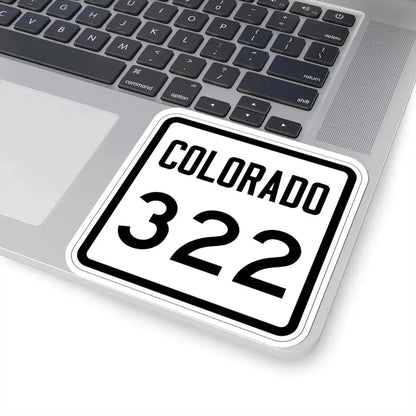 Colorado 322 1946 (Colorado) (Road Sign) STICKER Vinyl Kiss-Cut Decal - The Sticker Space
