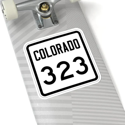 Colorado 323 1946 (Colorado) (Road Sign) STICKER Vinyl Kiss-Cut Decal - The Sticker Space