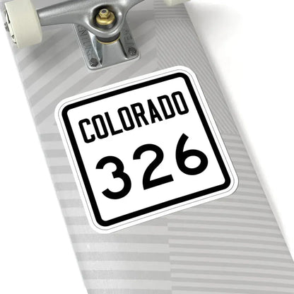 Colorado 326 1946 (Colorado) (Road Sign) STICKER Vinyl Kiss-Cut Decal - The Sticker Space