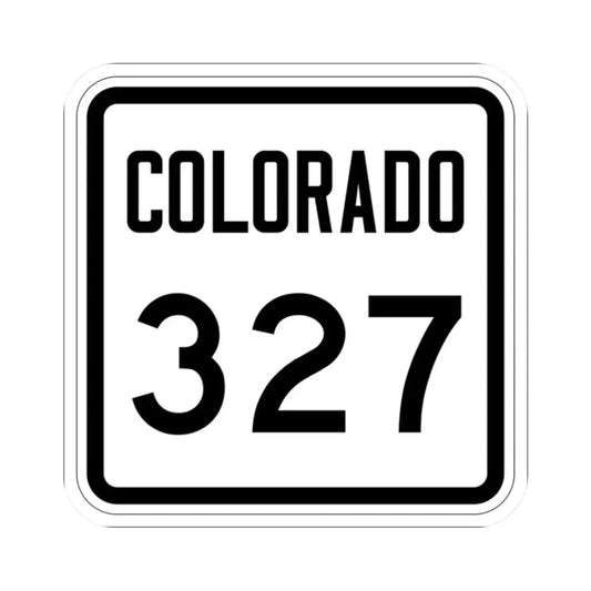 Colorado 327 1946 (Colorado) (Road Sign) STICKER Vinyl Kiss-Cut Decal 2 Inch White - The Sticker Space