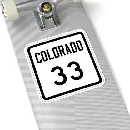 Colorado 33 1946 (Colorado) (Road Sign) STICKER Vinyl Kiss-Cut Decal - The Sticker Space