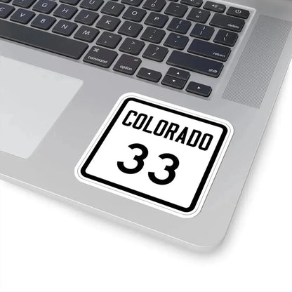 Colorado 33 1946 (Colorado) (Road Sign) STICKER Vinyl Kiss-Cut Decal - The Sticker Space