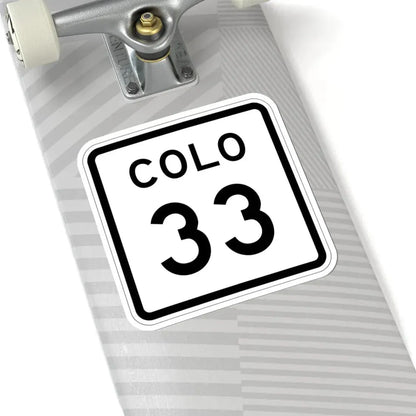 Colorado 33 1952 (Colorado) (Road Sign) STICKER Vinyl Kiss-Cut Decal - The Sticker Space