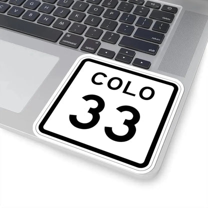 Colorado 33 1952 (Colorado) (Road Sign) STICKER Vinyl Kiss-Cut Decal - The Sticker Space
