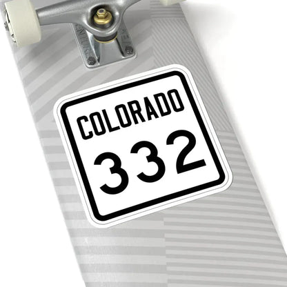 Colorado 332 1946 (Colorado) (Road Sign) STICKER Vinyl Kiss-Cut Decal - The Sticker Space