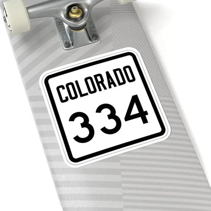 Colorado 334 1946 (Colorado) (Road Sign) STICKER Vinyl Kiss-Cut Decal - The Sticker Space