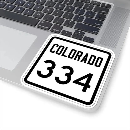 Colorado 334 1946 (Colorado) (Road Sign) STICKER Vinyl Kiss-Cut Decal - The Sticker Space