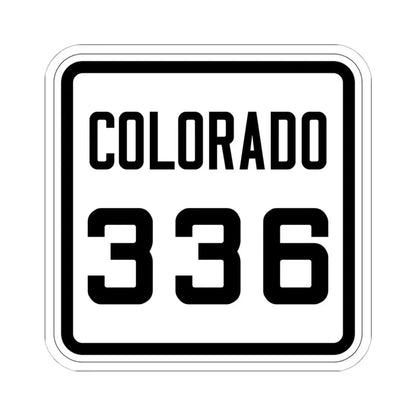 Colorado 336 1926 (Colorado) (Road Sign) STICKER Vinyl Kiss-Cut Decal 6 Inch White - The Sticker Space