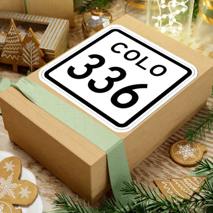 Colorado 336 1952 (Colorado) (Road Sign) STICKER Vinyl Kiss-Cut Decal - The Sticker Space