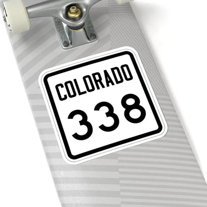Colorado 338 1946 (Colorado) (Road Sign) STICKER Vinyl Kiss-Cut Decal - The Sticker Space