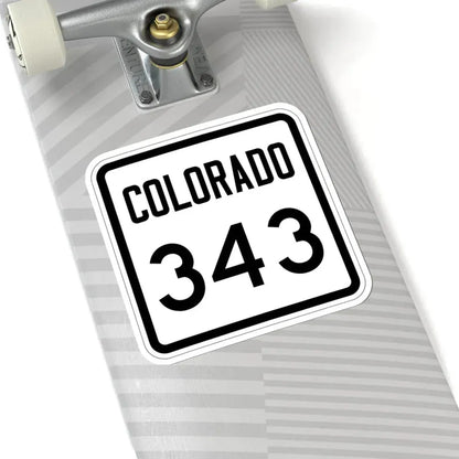 Colorado 343 1946 (Colorado) (Road Sign) STICKER Vinyl Kiss-Cut Decal - The Sticker Space