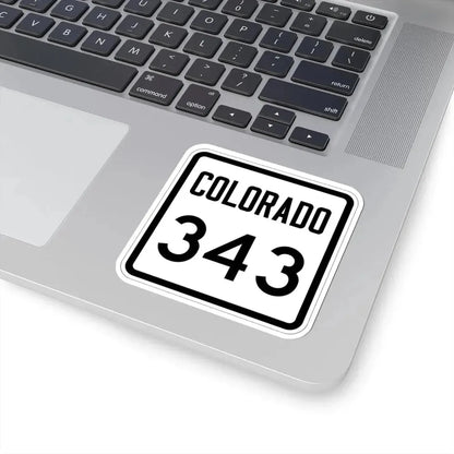 Colorado 343 1946 (Colorado) (Road Sign) STICKER Vinyl Kiss-Cut Decal - The Sticker Space