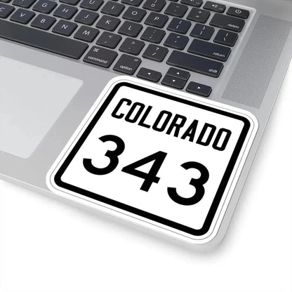 Colorado 343 1946 (Colorado) (Road Sign) STICKER Vinyl Kiss-Cut Decal - The Sticker Space