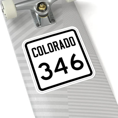 Colorado 346 1946 (Colorado) (Road Sign) STICKER Vinyl Kiss-Cut Decal - The Sticker Space
