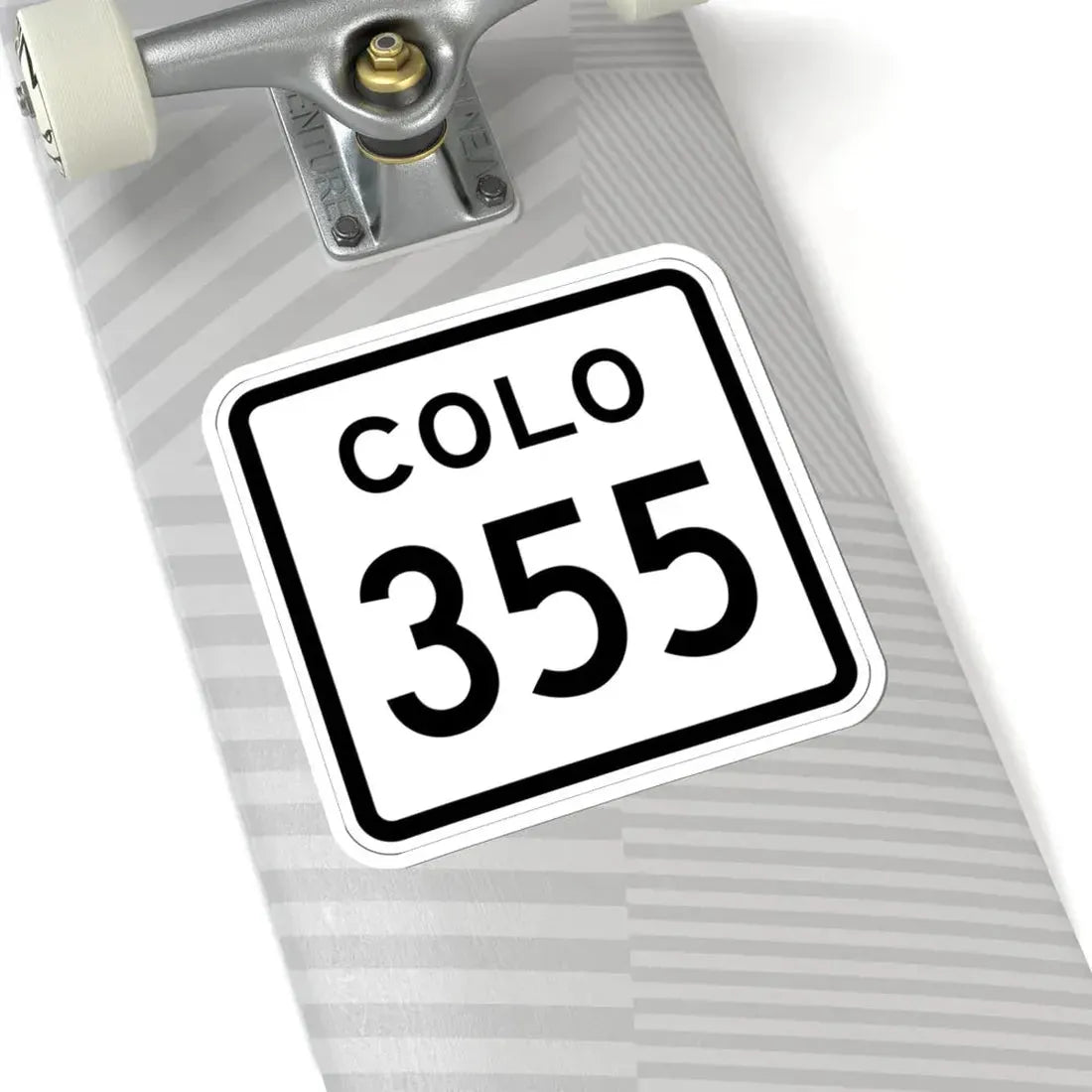 Colorado 355 1952 (Colorado) (Road Sign) STICKER Vinyl Kiss-Cut Decal - The Sticker Space