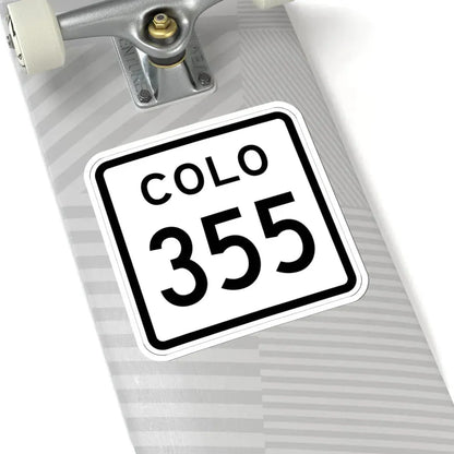 Colorado 355 1952 (Colorado) (Road Sign) STICKER Vinyl Kiss-Cut Decal - The Sticker Space