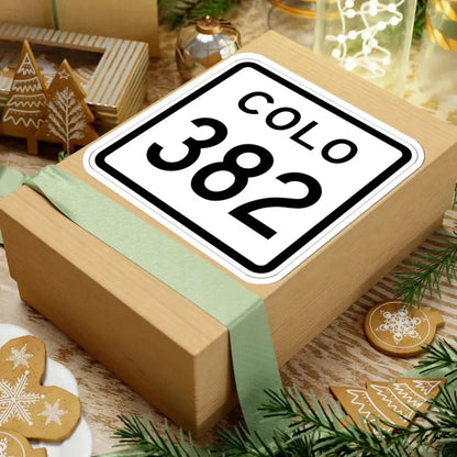 Colorado 382 1952 (Colorado) (Road Sign) STICKER Vinyl Kiss-Cut Decal - The Sticker Space