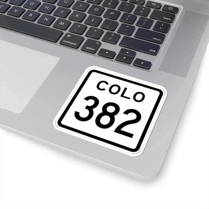 Colorado 382 1952 (Colorado) (Road Sign) STICKER Vinyl Kiss-Cut Decal - The Sticker Space