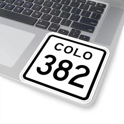 Colorado 382 1952 (Colorado) (Road Sign) STICKER Vinyl Kiss-Cut Decal - The Sticker Space