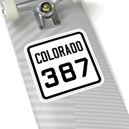 Colorado 387 1926 (Colorado) (Road Sign) STICKER Vinyl Kiss-Cut Decal - The Sticker Space