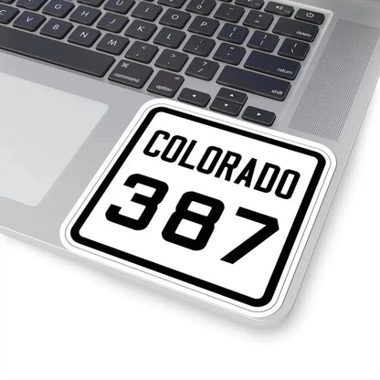 Colorado 387 1926 (Colorado) (Road Sign) STICKER Vinyl Kiss-Cut Decal - The Sticker Space