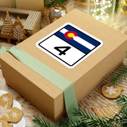 Colorado 4 (Colorado) (Road Sign) STICKER Vinyl Kiss-Cut Decal - The Sticker Space