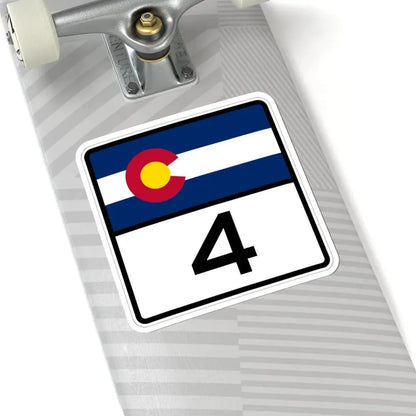 Colorado 4 (Colorado) (Road Sign) STICKER Vinyl Kiss-Cut Decal - The Sticker Space