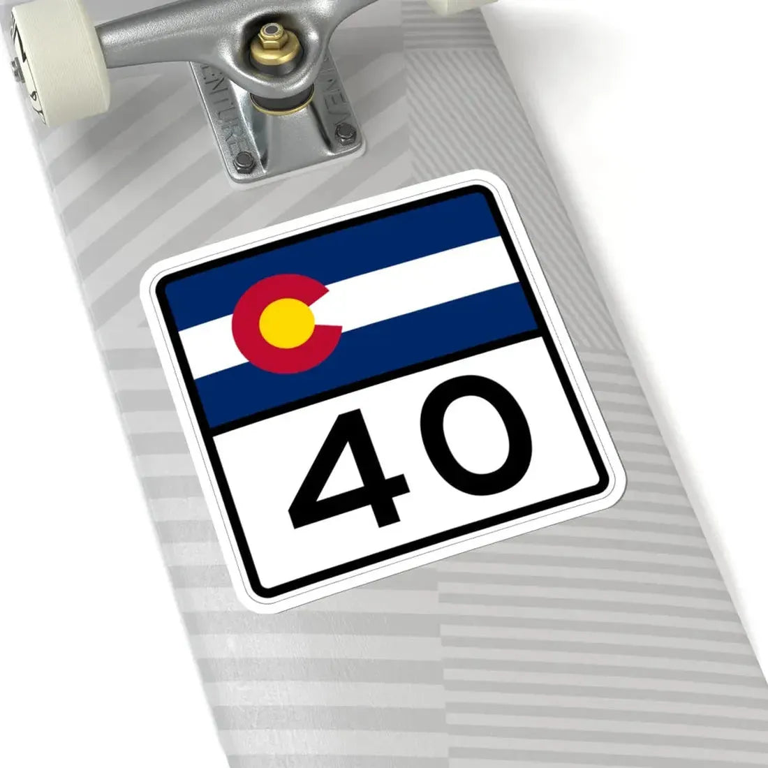 Colorado 40 (Colorado) (Road Sign) STICKER Vinyl Kiss-Cut Decal - The Sticker Space