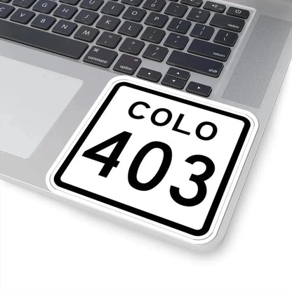 Colorado 403 1952 (Colorado) (Road Sign) STICKER Vinyl Kiss-Cut Decal - The Sticker Space