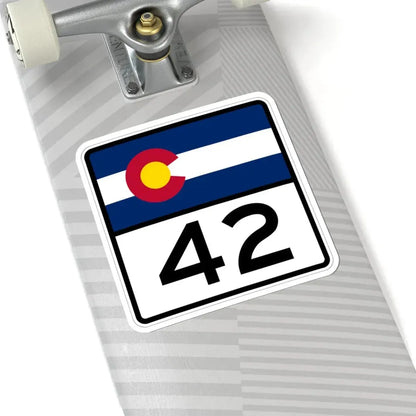 Colorado 42 (Colorado) (Road Sign) STICKER Vinyl Kiss-Cut Decal - The Sticker Space