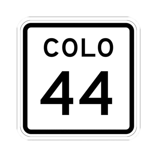 Colorado 44 1952 (Colorado) (Road Sign) STICKER Vinyl Kiss-Cut Decal 2 Inch White - The Sticker Space