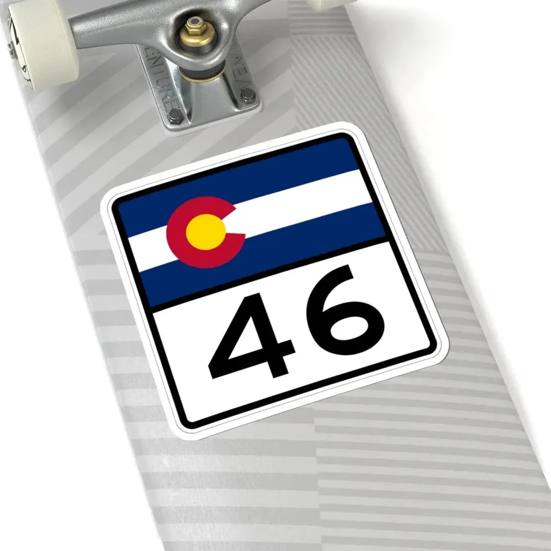 Colorado 46 (Colorado) (Road Sign) STICKER Vinyl Kiss-Cut Decal - The Sticker Space