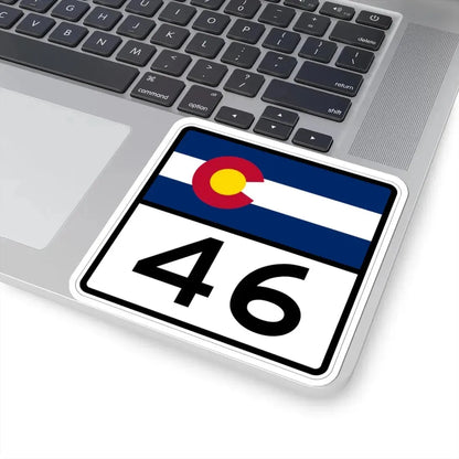 Colorado 46 (Colorado) (Road Sign) STICKER Vinyl Kiss-Cut Decal - The Sticker Space
