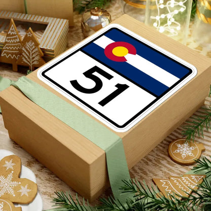 Colorado 51 (Colorado) (Road Sign) STICKER Vinyl Kiss-Cut Decal - The Sticker Space