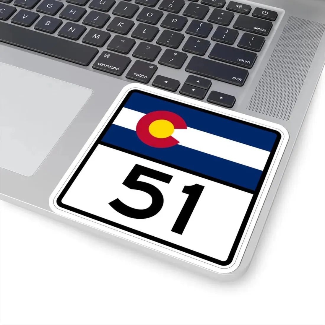 Colorado 51 (Colorado) (Road Sign) STICKER Vinyl Kiss-Cut Decal - The Sticker Space