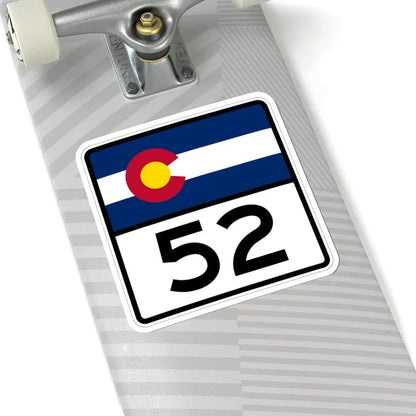 Colorado 52 (Colorado) (Road Sign) STICKER Vinyl Kiss-Cut Decal - The Sticker Space