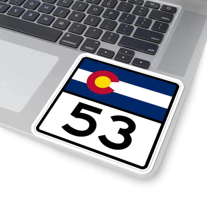 Colorado 53 (Colorado) (Road Sign) STICKER Vinyl Kiss-Cut Decal - The Sticker Space