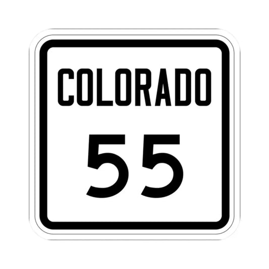 Colorado 55 1946 (Colorado) (Road Sign) STICKER Vinyl Kiss-Cut Decal 2 Inch White - The Sticker Space