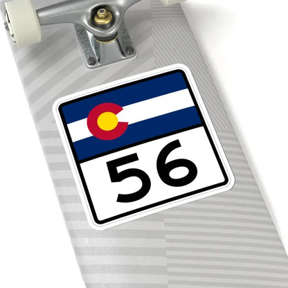 Colorado 56 (Colorado) (Road Sign) STICKER Vinyl Kiss-Cut Decal - The Sticker Space