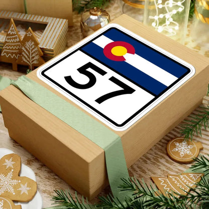 Colorado 57 (Colorado) (Road Sign) STICKER Vinyl Kiss-Cut Decal - The Sticker Space