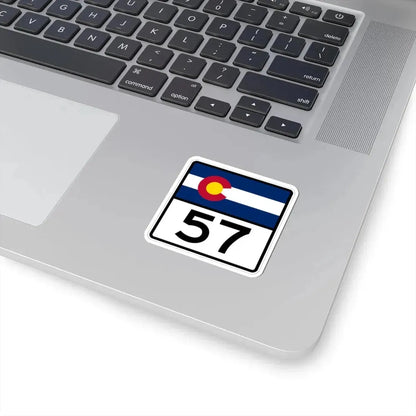 Colorado 57 (Colorado) (Road Sign) STICKER Vinyl Kiss-Cut Decal - The Sticker Space