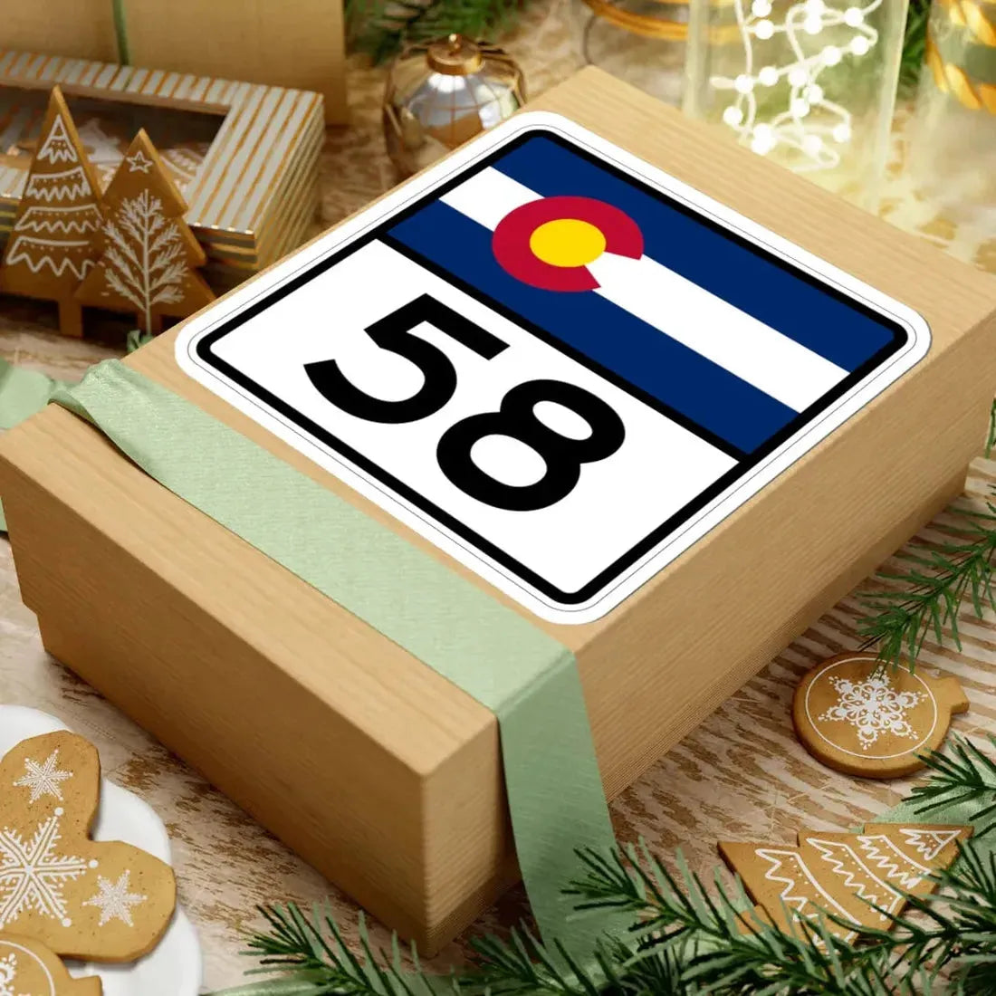 Colorado 58 (Colorado) (Road Sign) STICKER Vinyl Kiss-Cut Decal - The Sticker Space