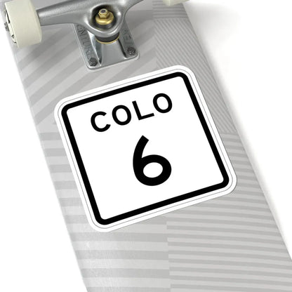 Colorado 6 1952 (Colorado) (Road Sign) STICKER Vinyl Kiss-Cut Decal - The Sticker Space