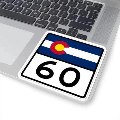 Colorado 60 (Colorado) (Road Sign) STICKER Vinyl Kiss-Cut Decal - The Sticker Space