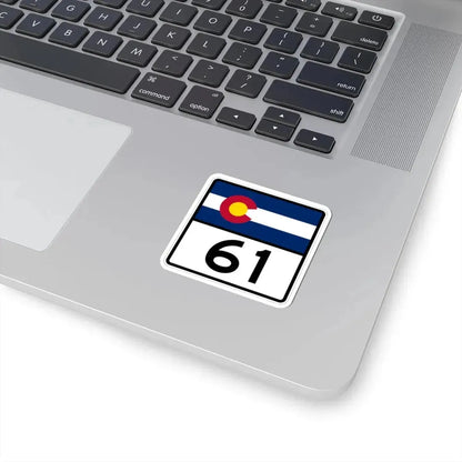 Colorado 61 (Colorado) (Road Sign) STICKER Vinyl Kiss-Cut Decal - The Sticker Space
